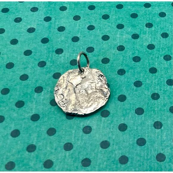 Waxing poetic monogram initial charm - Picture 2 of 5